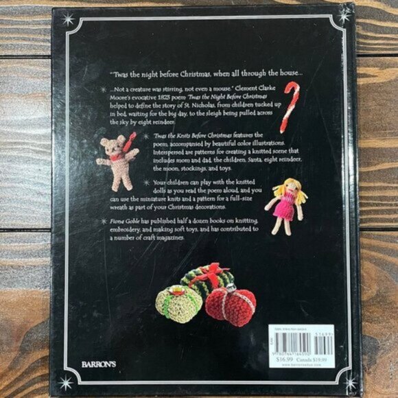 5/$20 NEW 'Twas the KNITS Before Christmas Knitting Projects & Story Book - Picture 5 of 6